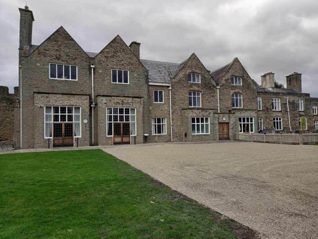 Grand castle house located near Ludlow Castle